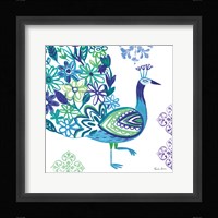 Jewel Peacocks III Framed Print