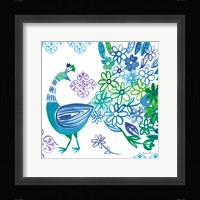 Jewel Peacocks I Framed Print