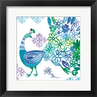 Jewel Peacocks I Framed Print
