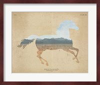 American Southwest Horse Distressed Fine Art Print