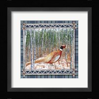 Birch Frame Plaid-Pheasant Fine Art Print