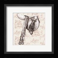English Saddle Toile Background Fine Art Print