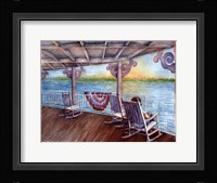 Rockin on the River Framed Print
