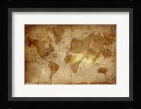 Vintage World Map Fine Art Print