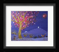 Blood Moon Over The Tor Fine Art Print