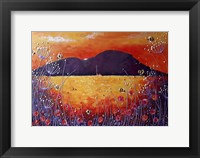 Sunset Bumblebees Framed Print