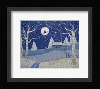 Winter Cottage Fine Art Print