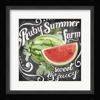Chalkboard Watermelon Fine Art Print