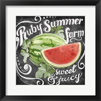 Chalkboard Watermelon Fine Art Print