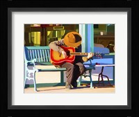 Play His Guitar Fine Art Print