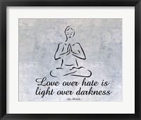 Love over hate Fine Art Print