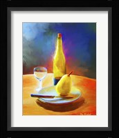 Wine And Pear Fine Art Print