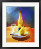 Wine And Pear Fine Art Print