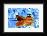 Yellow Boat A2 Fine Art Print