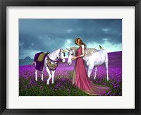 The Princess And Unicorns Framed Print