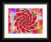 Watermelon Flower Framed Print