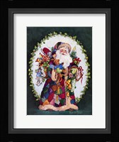 Patchwork Santa Fine Art Print