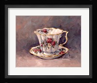 Rose Nosegay Teacup Framed Print