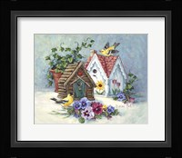 Goldfinch Birdhouses Fine Art Print