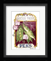 Garden Fresh Peas-Seed Packet Framed Print
