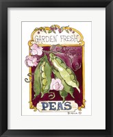 Garden Fresh Peas-Seed Packet Framed Print
