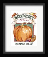 Harvestime Pumpkin-Seed Packet Fine Art Print