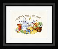 Gardening Grows Framed Print