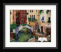 Trattoria by the Canal Fine Art Print