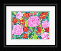 Peories And Tulips Fine Art Print