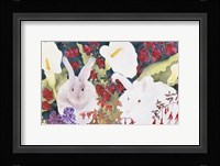 Bunnies with Callas Fine Art Print