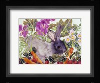 Rabbit with Carrots Fine Art Print