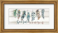 Tribal Feathers Sign Fine Art Print