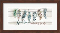 Tribal Feathers Sign Fine Art Print