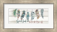 Tribal Feathers Sign Fine Art Print