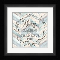 Always Thankful Chevron Framed Print