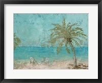 Beach Day Landscape I Framed Print