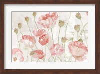Poppies in the Wind Blush Landscape Fine Art Print