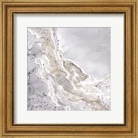 Silver and Grey Mineral Abstract Fine Art Print