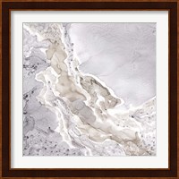 Silver and Grey Mineral Abstract Fine Art Print