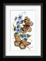 Butterfly on Blue Fine Art Print