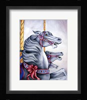 Carousel Horses Framed Print