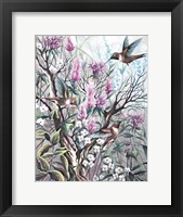 Hummingbird Tapestry Fine Art Print