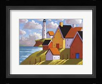 Lighthouse Cottage Hillside View Fine Art Print