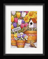 Spring Birds Flowers Fine Art Print