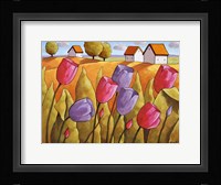 Tulips Landscape Yellow Fine Art Print