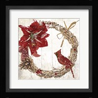 Cardinal Christmas II Framed Print