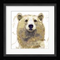 Golden Forest - Bear Framed Print