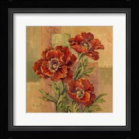 Terracotta Poppies Framed Print