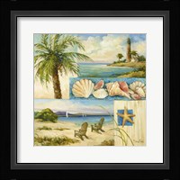 Seaside Collage II Framed Print