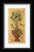 Topiary with Dragonfly Framed Print